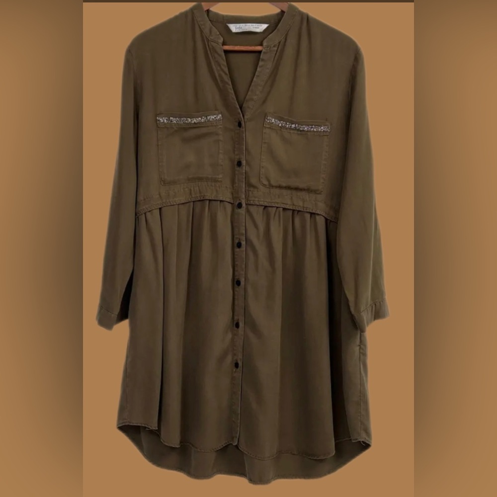 Zara Military Style Shirt/Dress